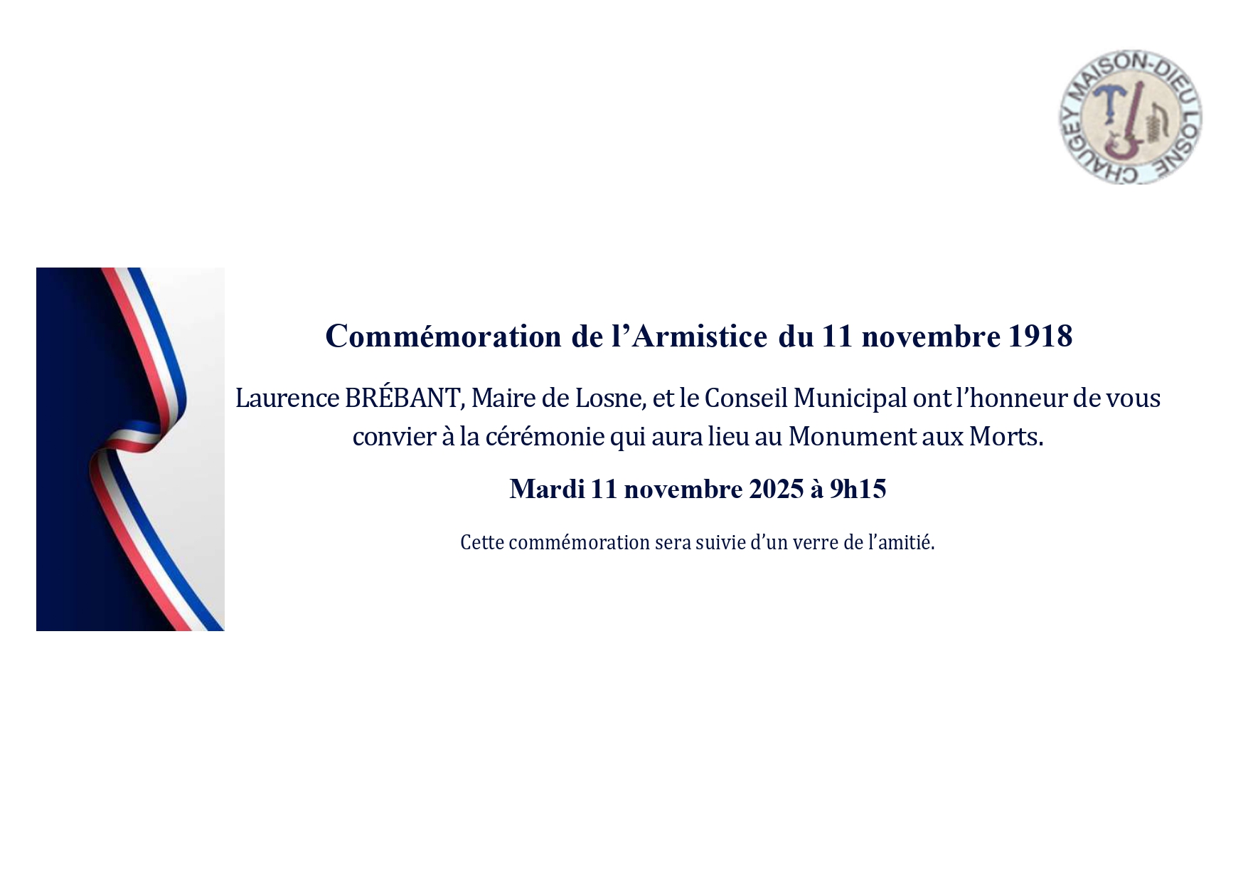 Commémoration du 11 novembre 2025