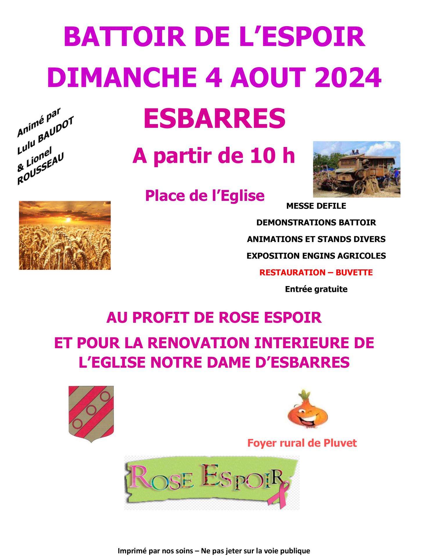 Affiche Rose espoir